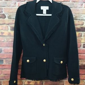 Bloomingdale's 100% wool sweater jacket size small